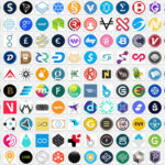Cryptocurrency Logos Set